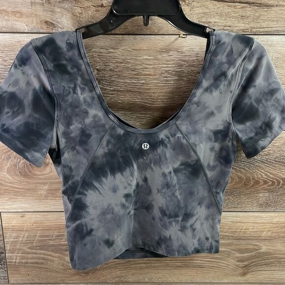 LULULEMON ALIGN T SHIRT, DIAMOND GRAPHITE GREY - Picture 3 of 8